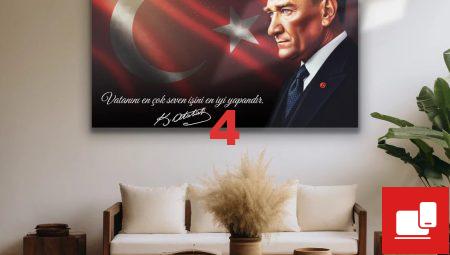 Atatürk Temalı Cam Tablo ile Anılarınıza Can Verin
